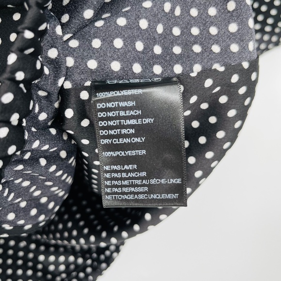 Urban Outfitters Satin Polka Dot Cropped Blouse, Size Small, Flounce - Picture 8 of 8